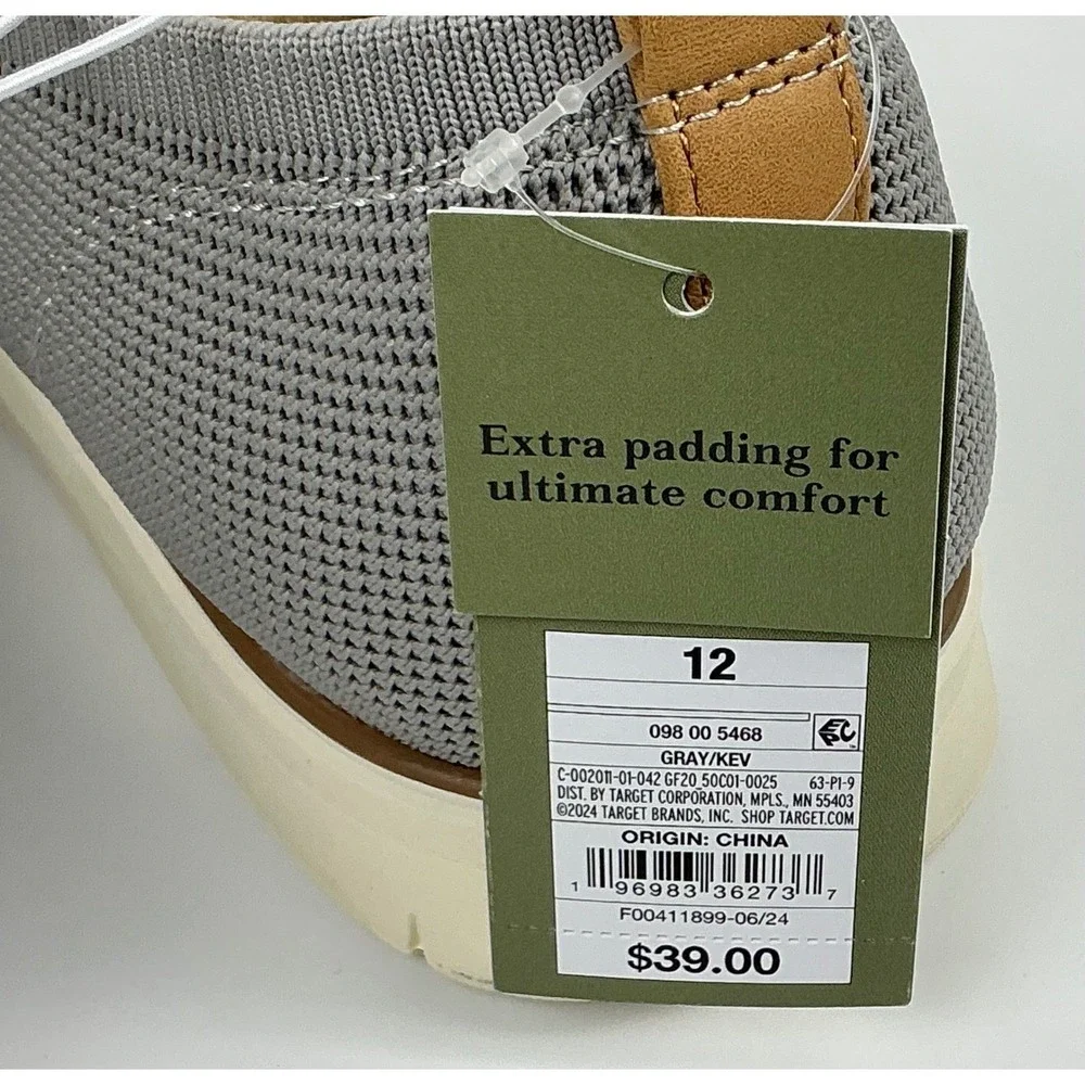 Goodfellow &‎ Co. Gray Knit Oxford Dress Casual Shoes Men's Size 12